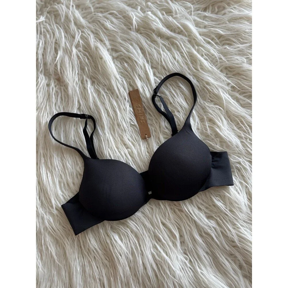 Skims Ultimate Push up Plunge Bra Onyx Size 34A - Picture 3 of 6